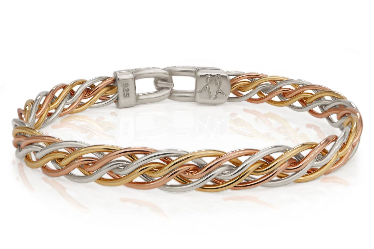 Tri-Tone Woven Bracelet — Classic Edition