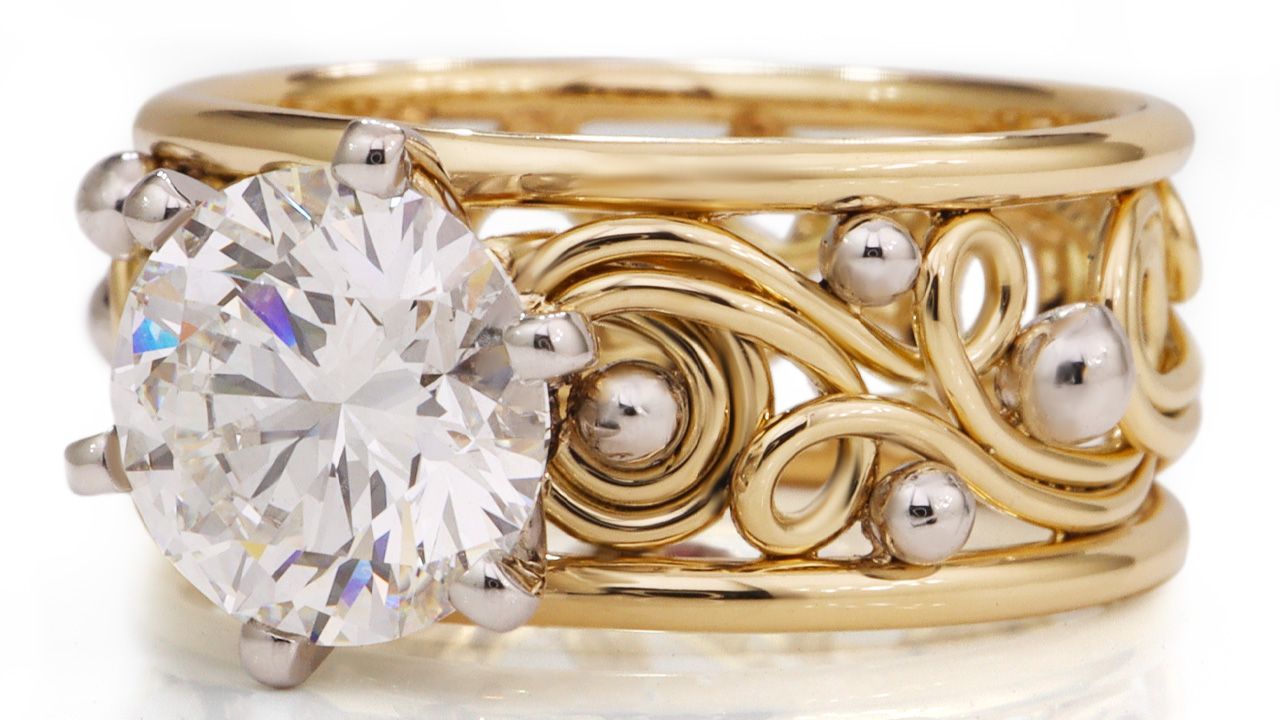 2ct Diamond Swirl Ring – One of a Kind