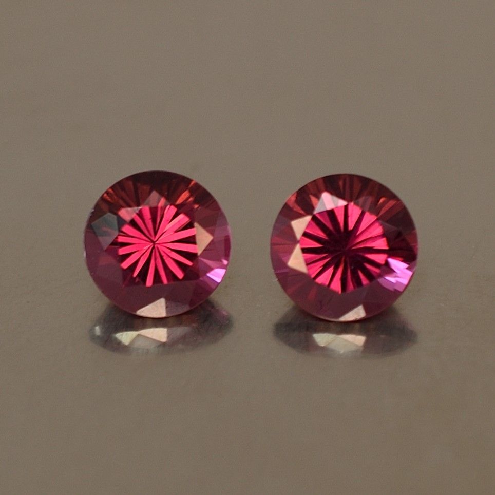 Rhodolite Garnet – Round (Matched Pair)