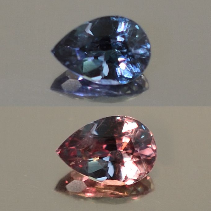 Color Change Garnet – .74ct Pear (CC242)