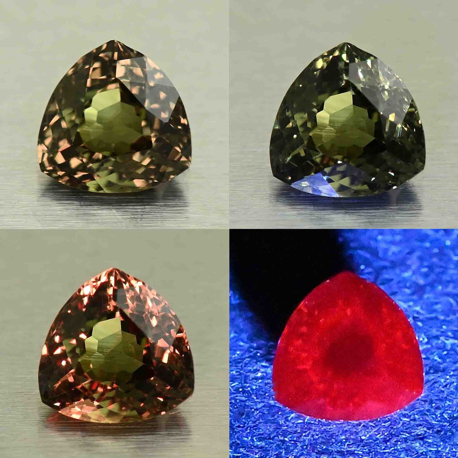 Color Change “Dragon” Garnet – 1.10ct Trillion (CC615)