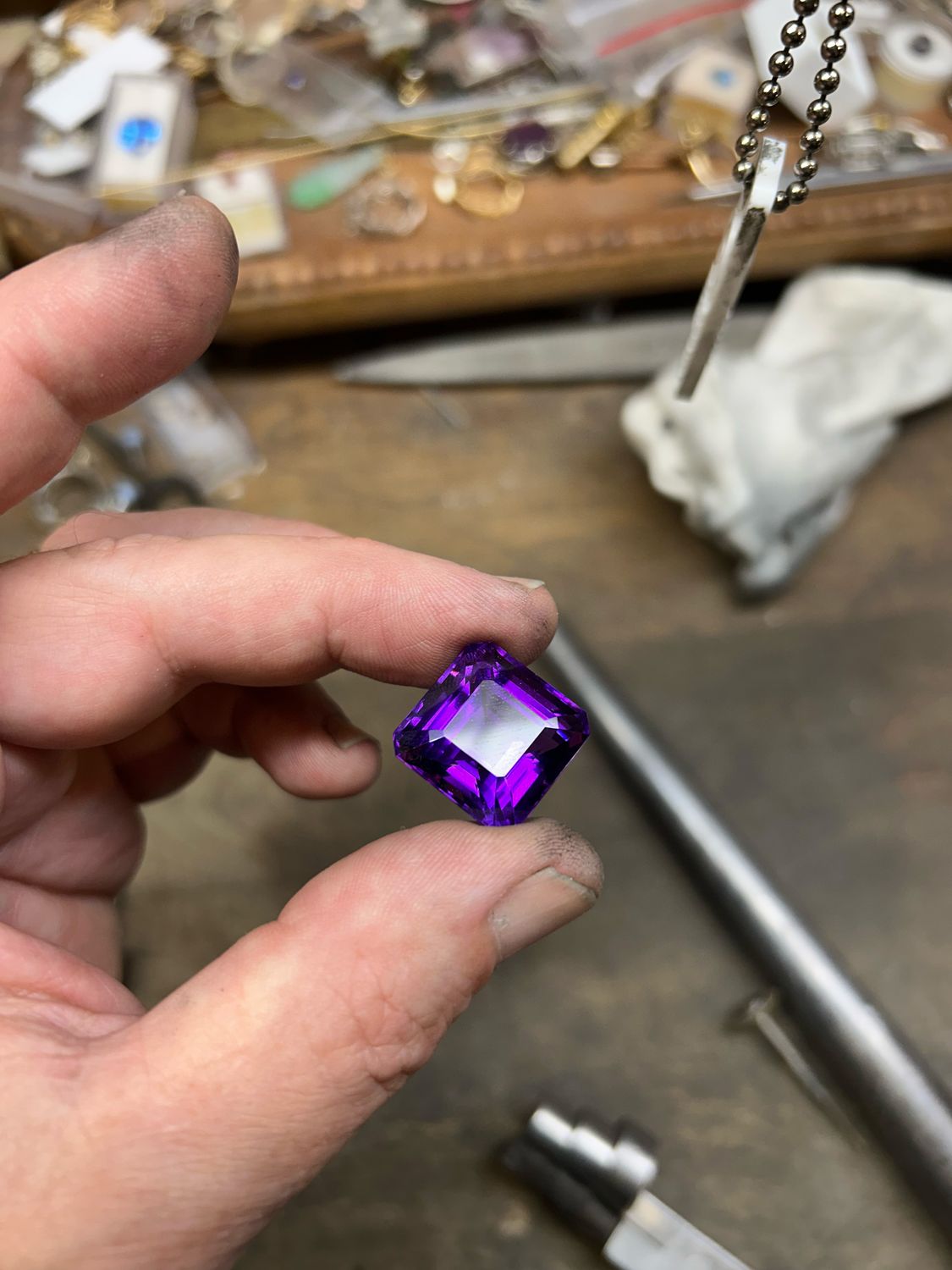 Amethyst – 36.74ct Square (AM111)