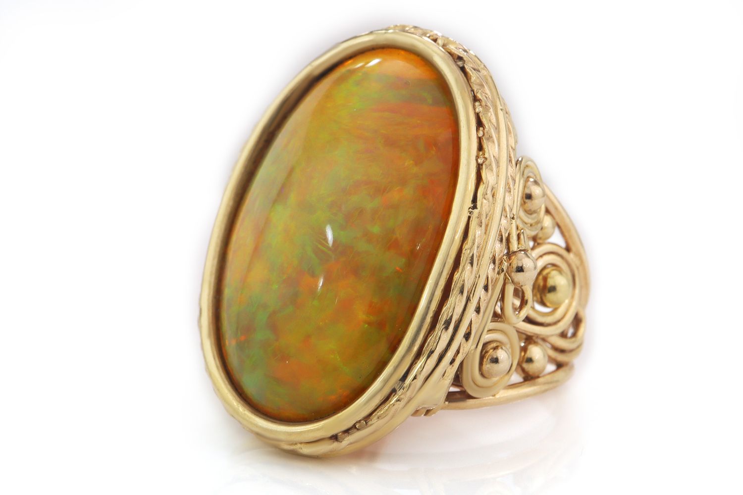 Oval Opal Swirl Ring Oval Opal Swirl Ring