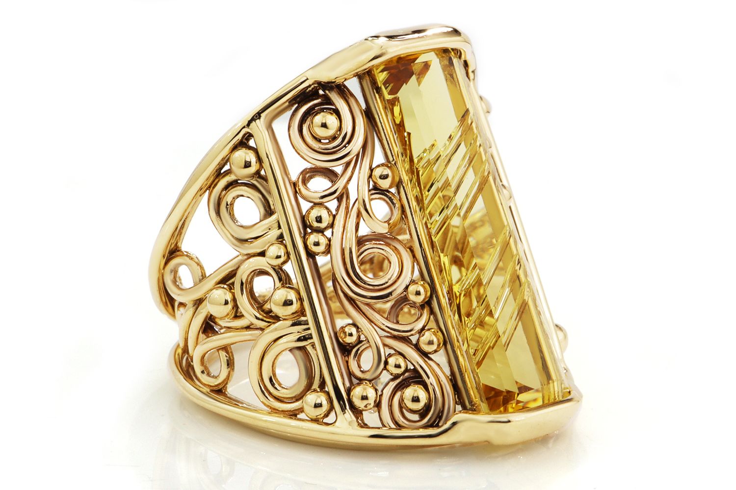 Heliodor Swirl Ring Heliodor Swirl Ring
