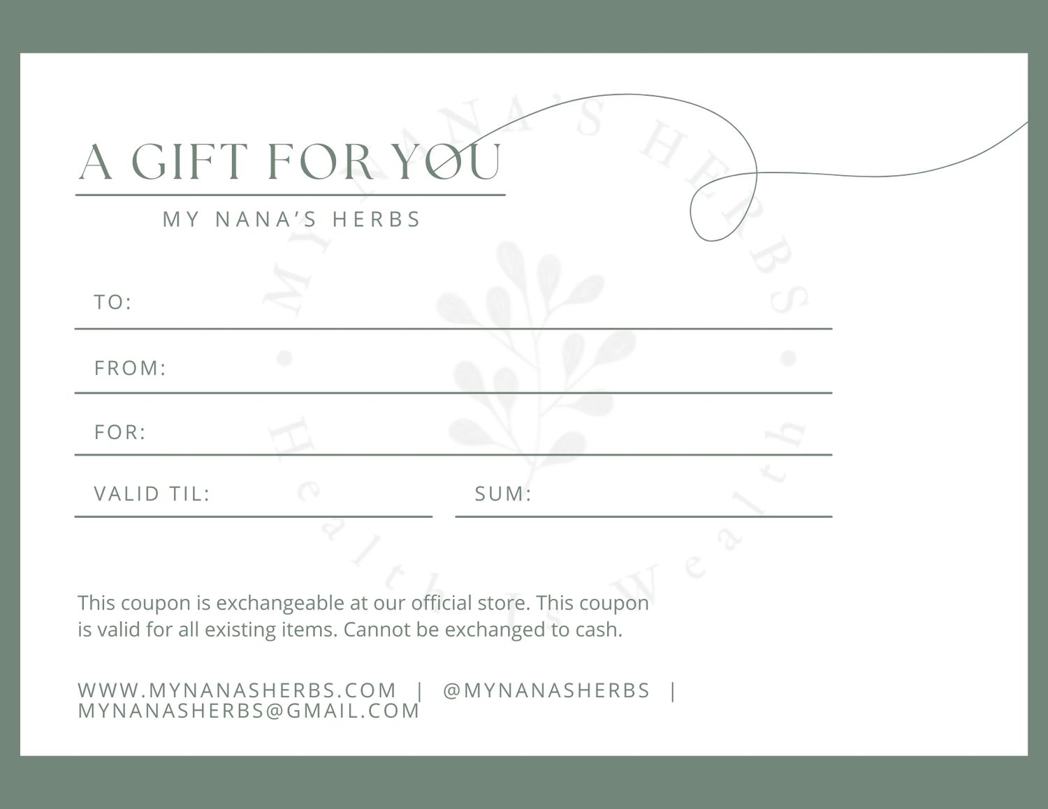 MNH Gift Card