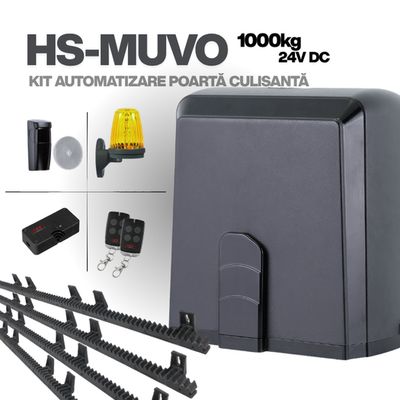 HS-MUVO1000 DC 24V, 1000 kg,             250W – Viteza 0.4m/sec - Baterie back up inclusa