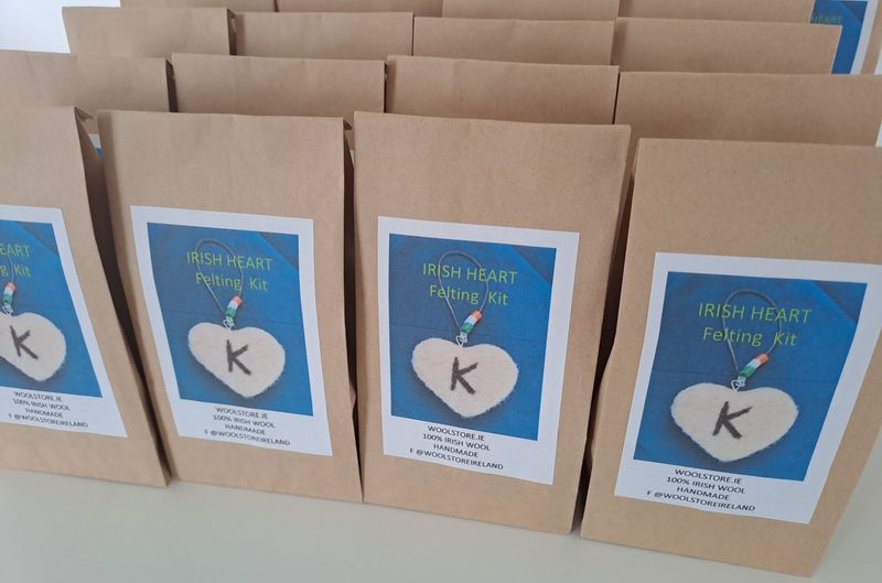 Irish heart felting kit