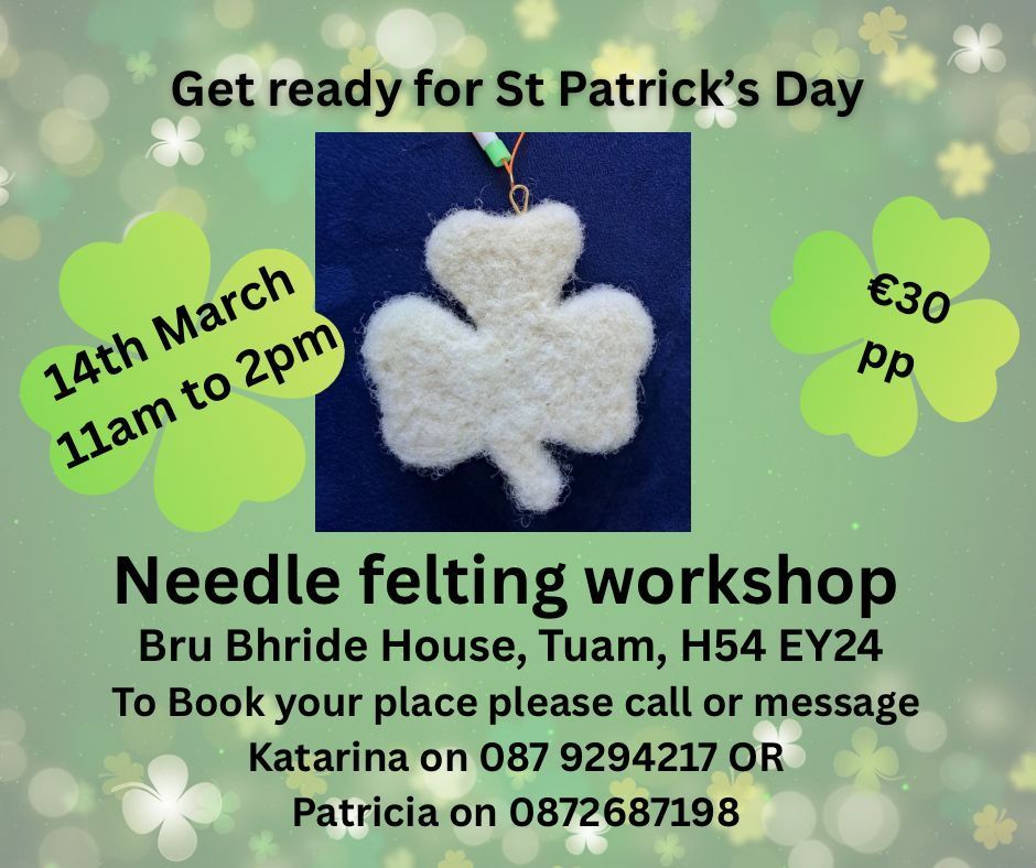 Lucky Shamrock Felting Course