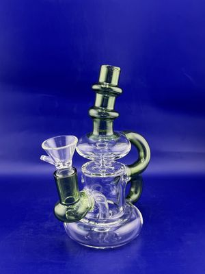 7" Joint Recycler Color Tube Waterpipe