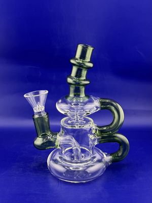 7" Joint Recycler Color Tube Waterpipe
