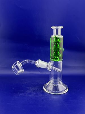 6" Glycerin Filled Straight Dab Rig