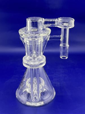 Pulsar- Hourglass Recycler Ash Catcher 5.25"/14mm/90D