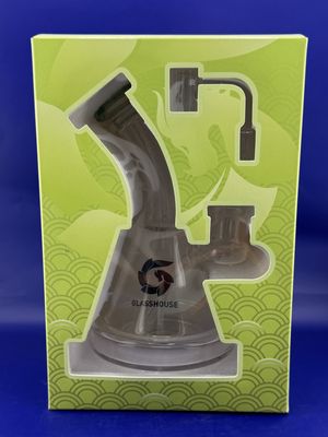 Glass House Bent Neck Glass Dab Rig - 6.75” / 14mm F