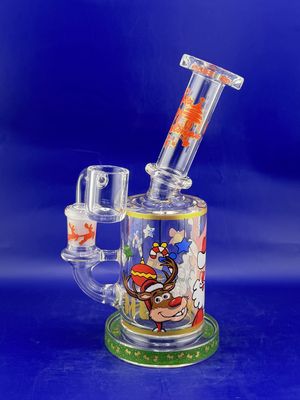 Christmas Themed Dab Rig- 6"
