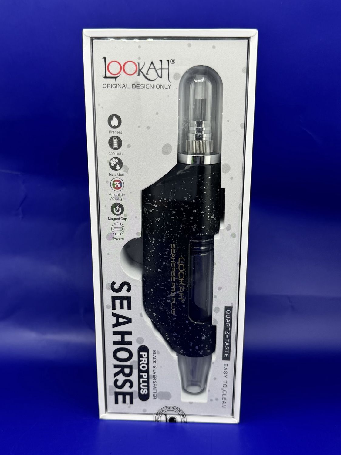 Lookah Seahorse Pro Plus Splatter edition, Color: Black Splatter