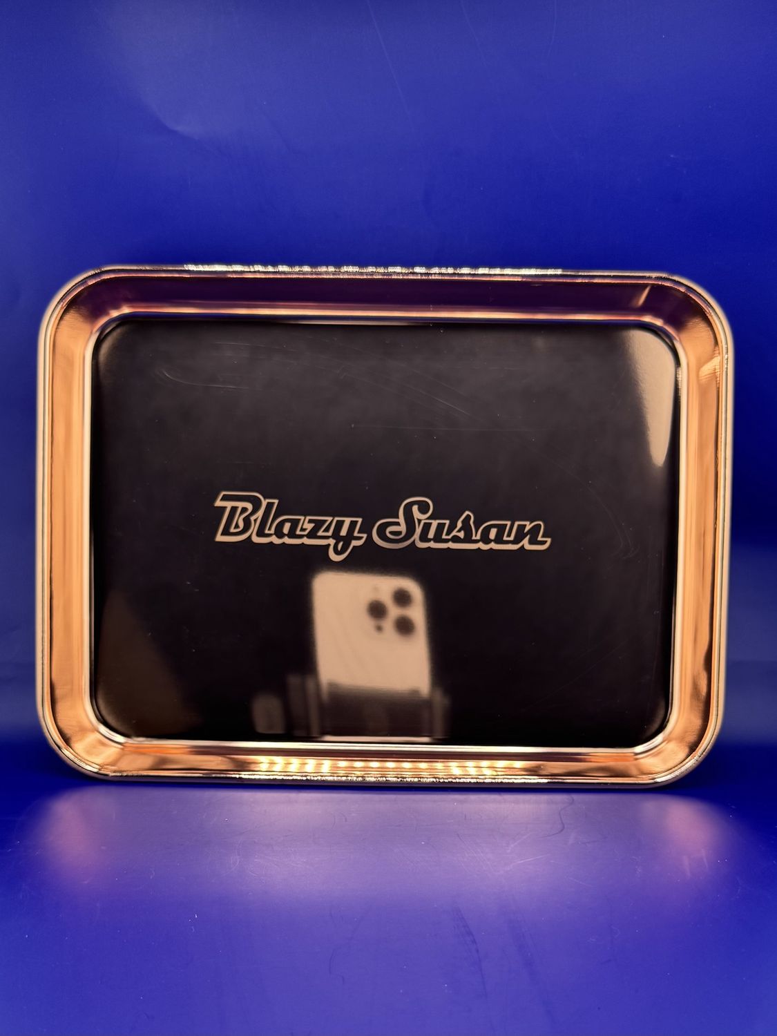 Blazy Susan- Rolling Tray, Color: Rose Gold