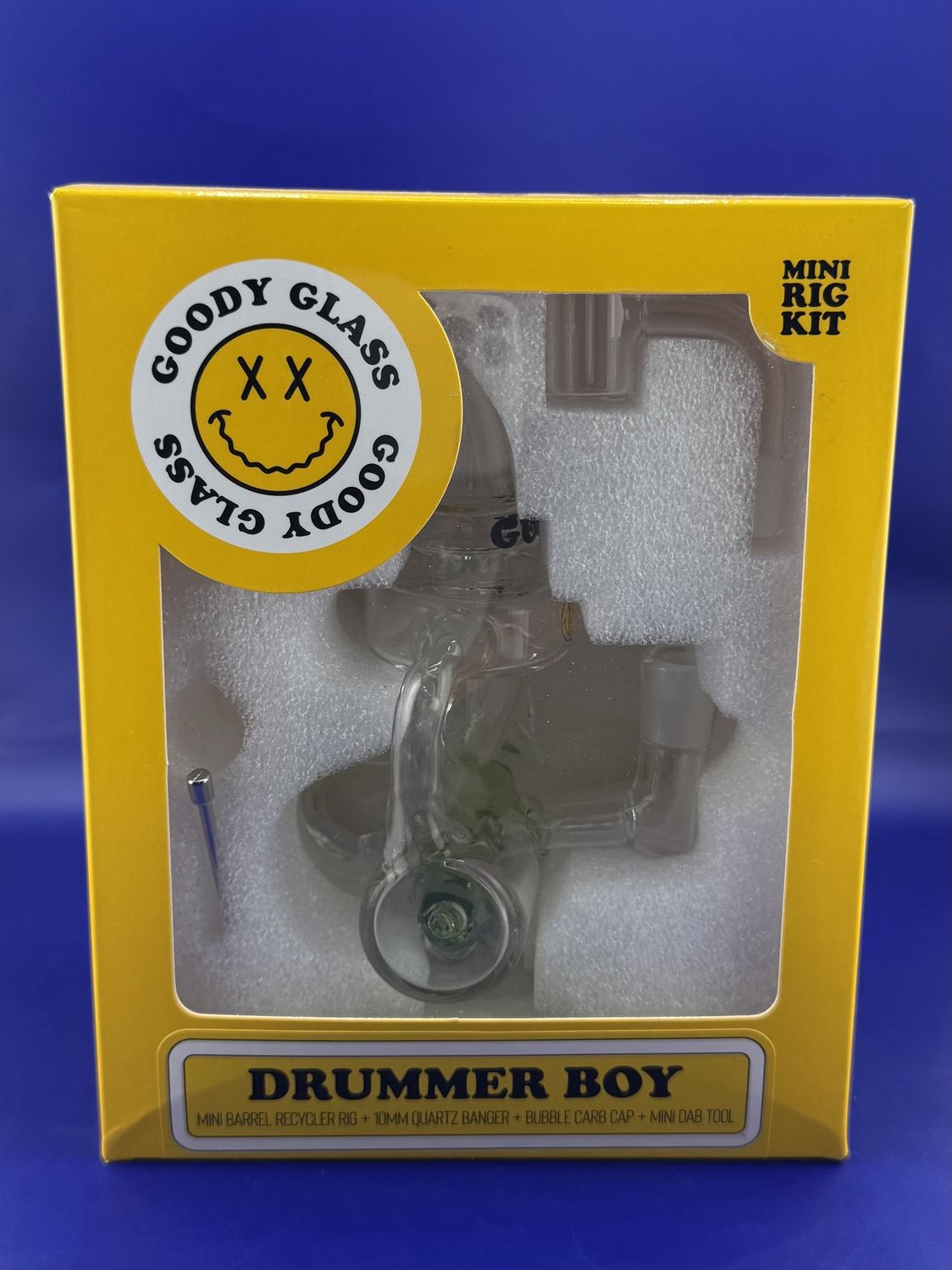 Goody Glass- Drummer Boy Dab Rig Kit, Color: Green