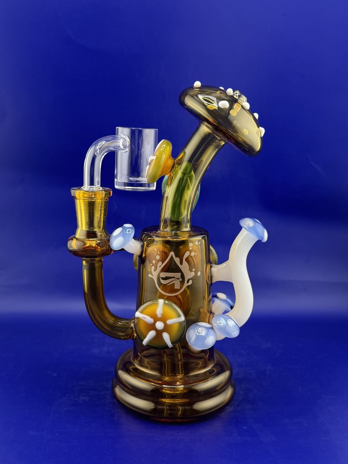 Pulsar- Shroom Crazy Dab Rig 6.75", Color: Yellow