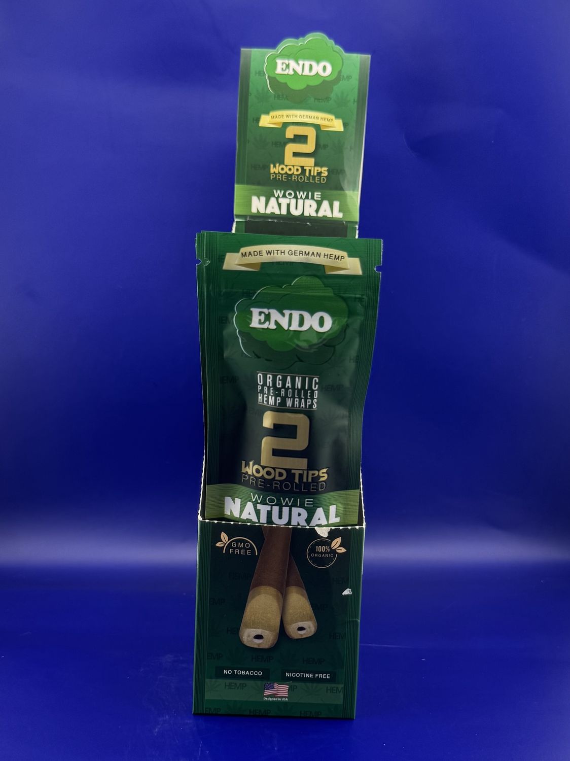Endo- Wood Tip Organic Hemp Preroll, Flavor: Natural