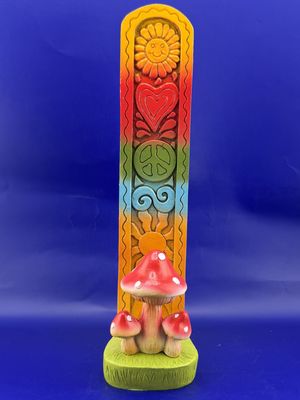 Groovy Mushroom Stick Incense Burner- 9.25"