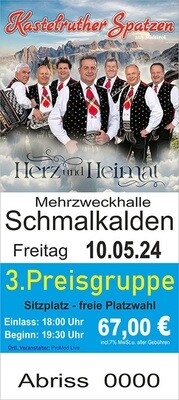 Die Kastelruther Spatzen am 10.05.2024 in Schmalkalden PG3