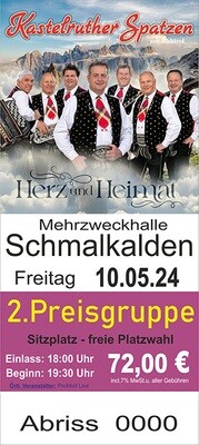 Die Kastelruther Spatzen am 10.05.2024 in Schmalkalden PG2