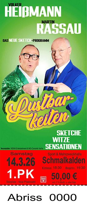Heißmann und Rassau am 14.03.2026 in Schmalkalden PK1