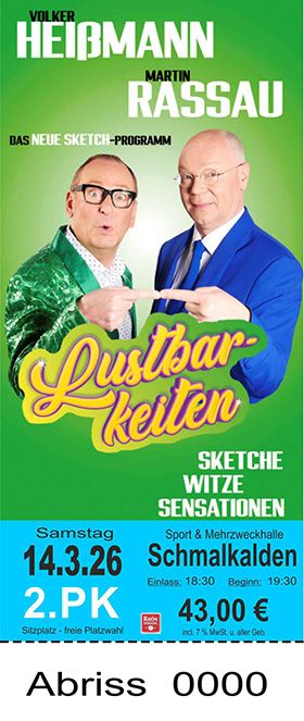 Heißmann und Rassau am 14.03.2026 in Schmalkalden PK2