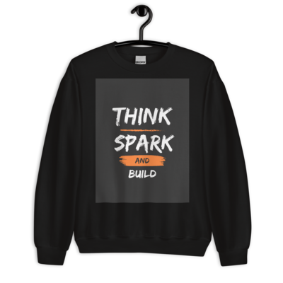 Motivational think unisex sweatshirt