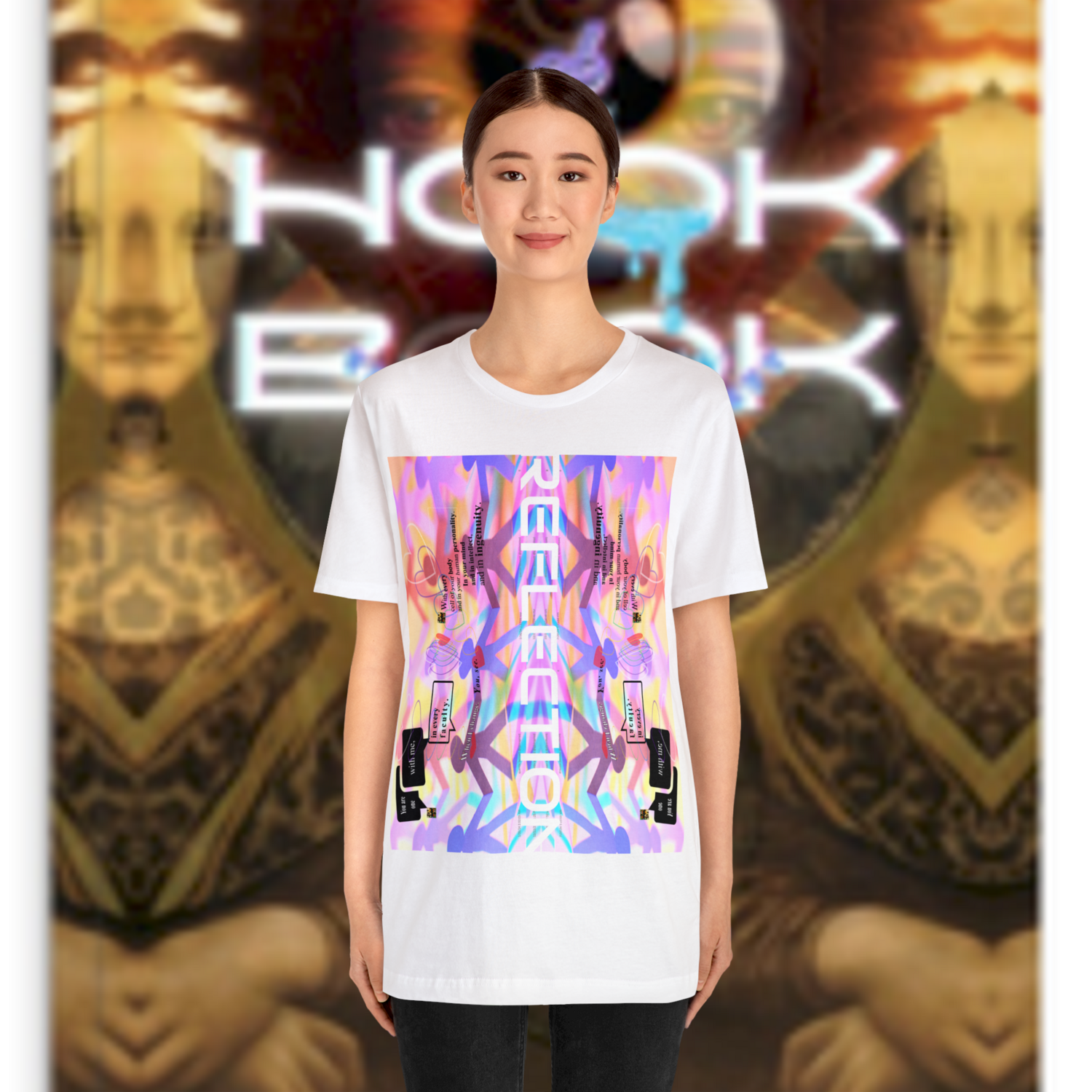 MULTIPLE *REFLECTION* (6/6) variations - Unisex Jersey Short Sleeve Tee from the &quot; HOOK BOOK &quot; by: qUENTIN bENNETT
