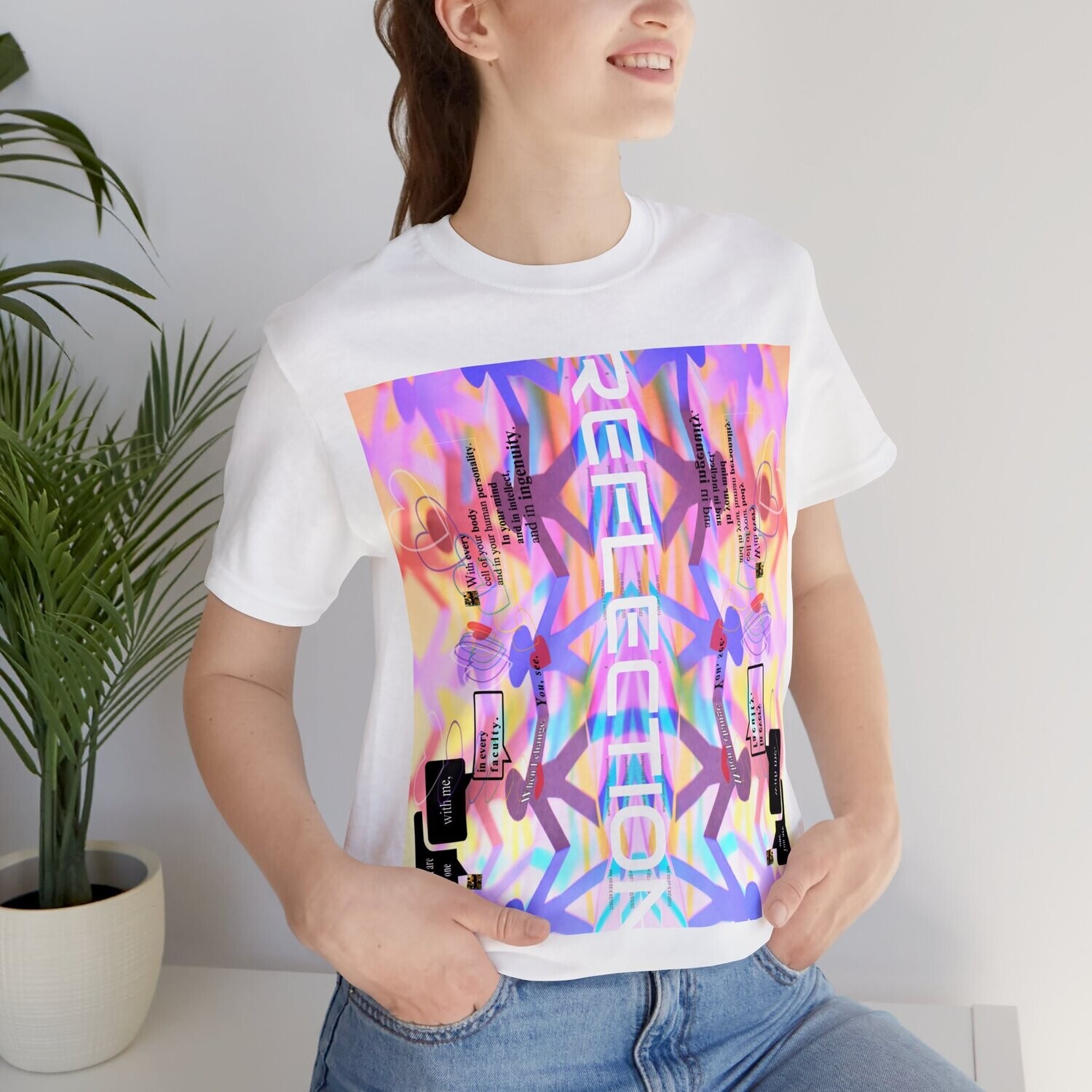 MULTIPLE *REFLECTION* (6/6) variations - Unisex Jersey Short Sleeve Tee from the &quot; HOOK BOOK &quot; by: qUENTIN bENNETT
