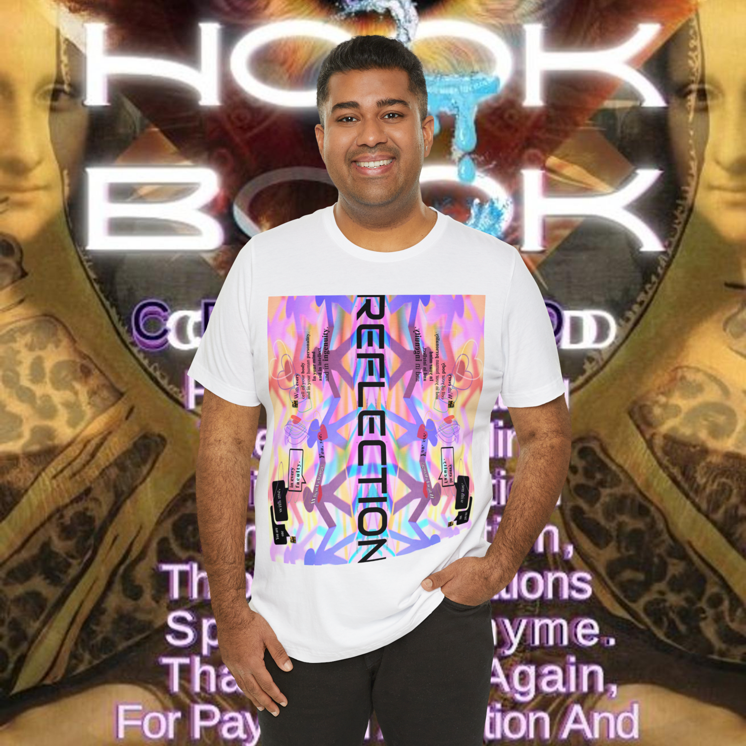 MULTIPLE *REFLECTION* (6/6) variations - Unisex Jersey Short Sleeve Tee from the &quot; HOOK BOOK &quot; by: qUENTIN bENNETT
