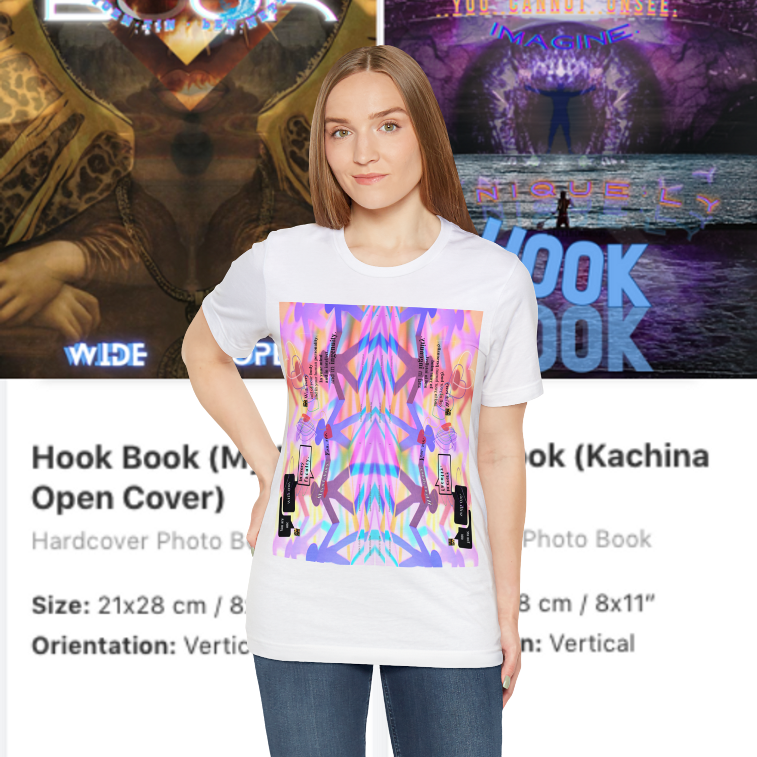 MULTIPLE *REFLECTION* (6/6) variations - Unisex Jersey Short Sleeve Tee from the &quot; HOOK BOOK &quot; by: qUENTIN bENNETT