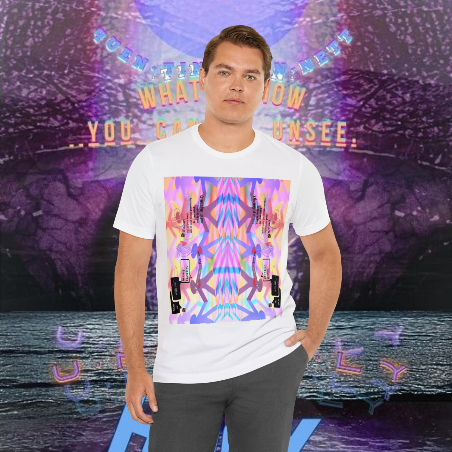 MULTIPLE *REFLECTION* (6/6) variations - Unisex Jersey Short Sleeve Tee from the &quot; HOOK BOOK &quot; by: qUENTIN bENNETT