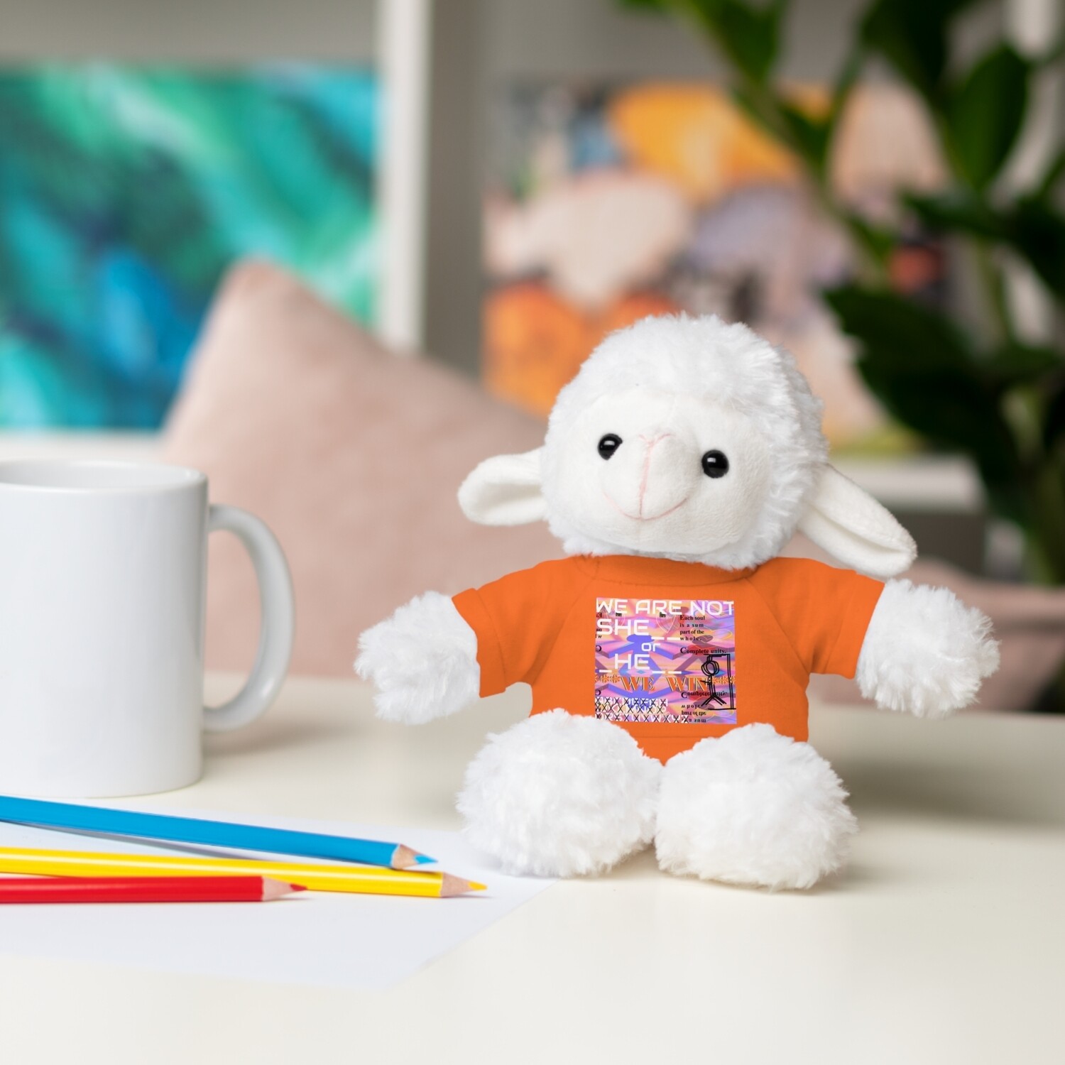 StuFFed SHEEP with 1/6 Colored Graphic TEE from &quot;Hook Book&quot; By: qUENTIN bENNETT