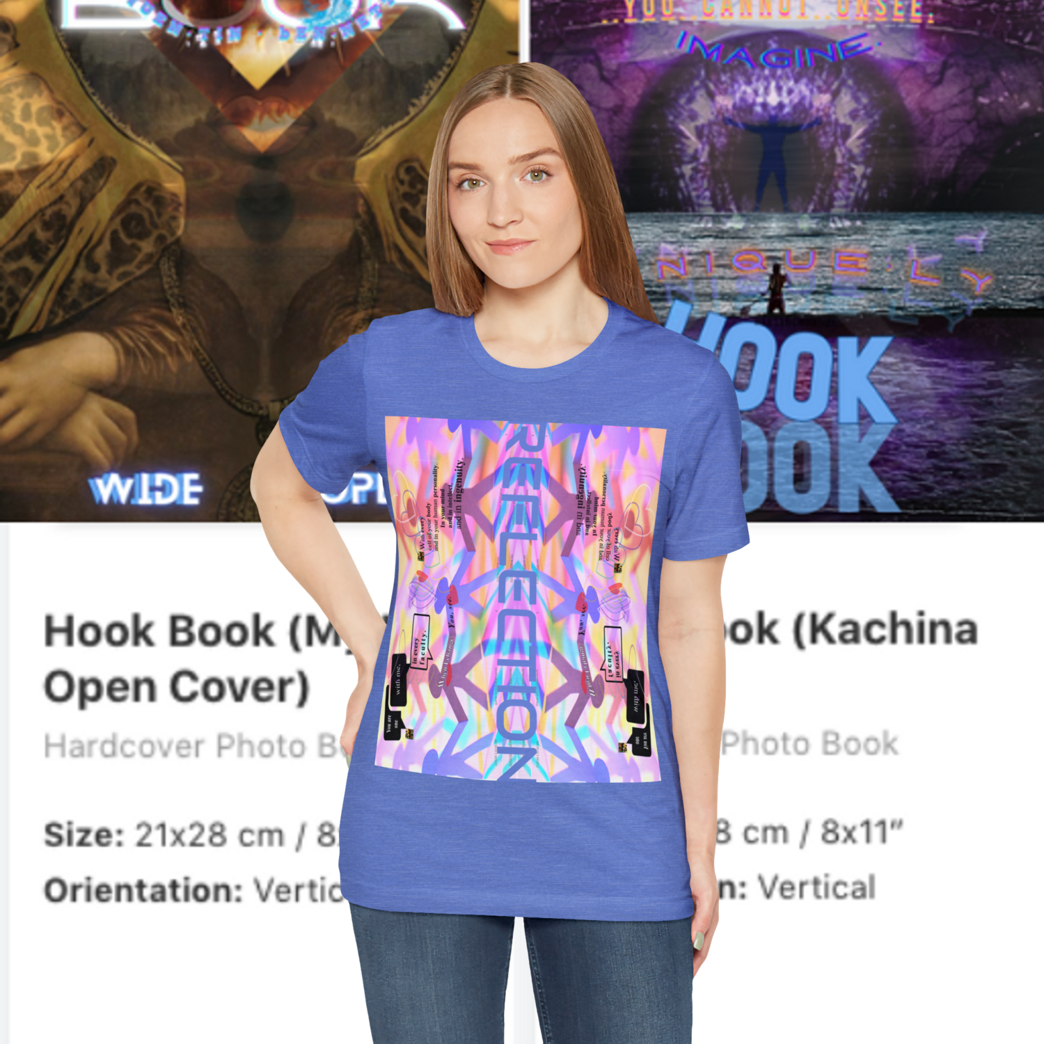 MULTIPLE *REFLECTION* (11/11) variations - Unisex Jersey Short Sleeve Tee from the &quot;HOOK BOOK&quot; by: qUENTIN bENNETT
