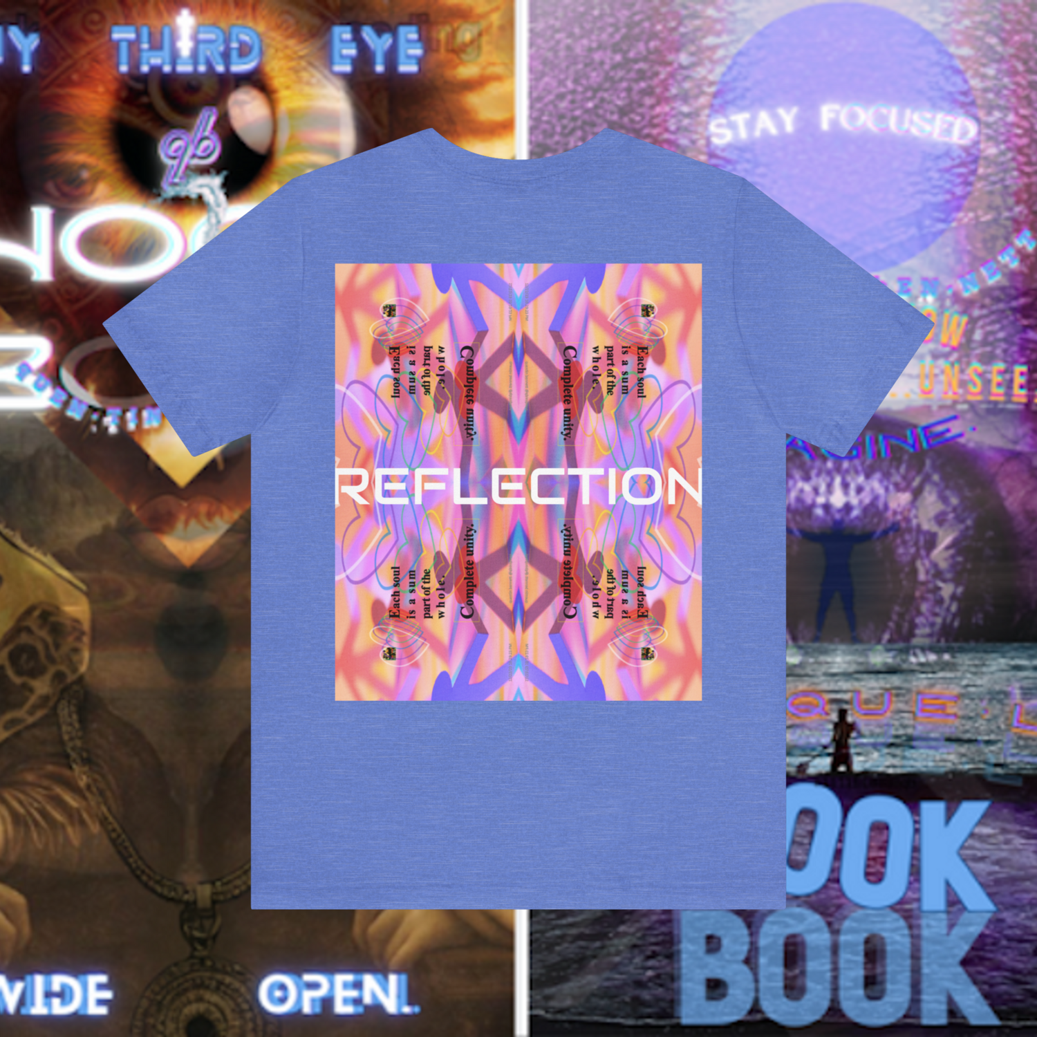MULTIPLE *REFLECTION* (11/11) variations - Unisex Jersey Short Sleeve Tee from the &quot;HOOK BOOK&quot; by: qUENTIN bENNETT