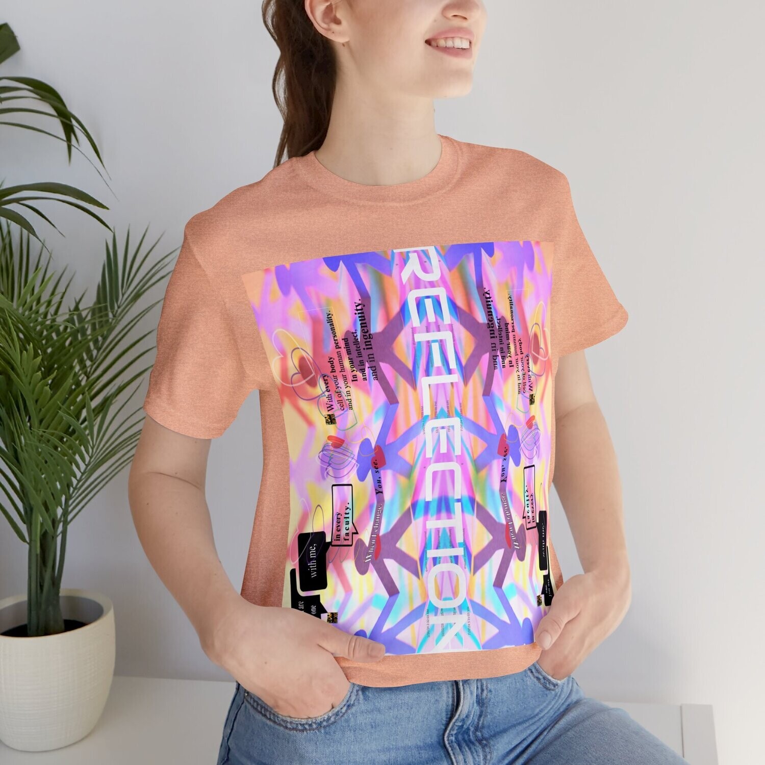 MULTIPLE *REFLECTION* (11/11) variations - Unisex Jersey Short Sleeve Tee from the &quot;HOOK BOOK&quot; by: qUENTIN bENNETT