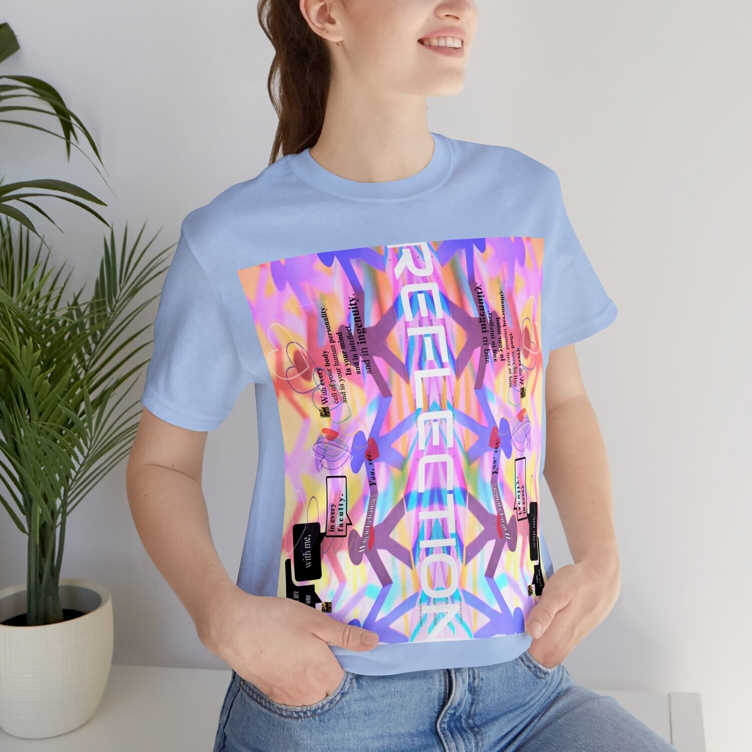 MULTIPLE *REFLECTION* (11/11) variations - Unisex Jersey Short Sleeve Tee from the &quot;HOOK BOOK&quot; by: qUENTIN bENNETT