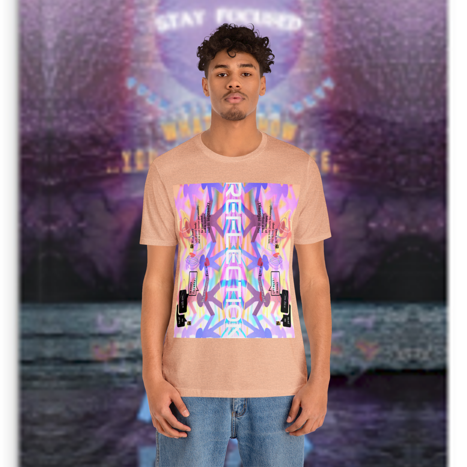 MULTIPLE *REFLECTION* (11/11) variations - Unisex Jersey Short Sleeve Tee from the &quot;HOOK BOOK&quot; by: qUENTIN bENNETT