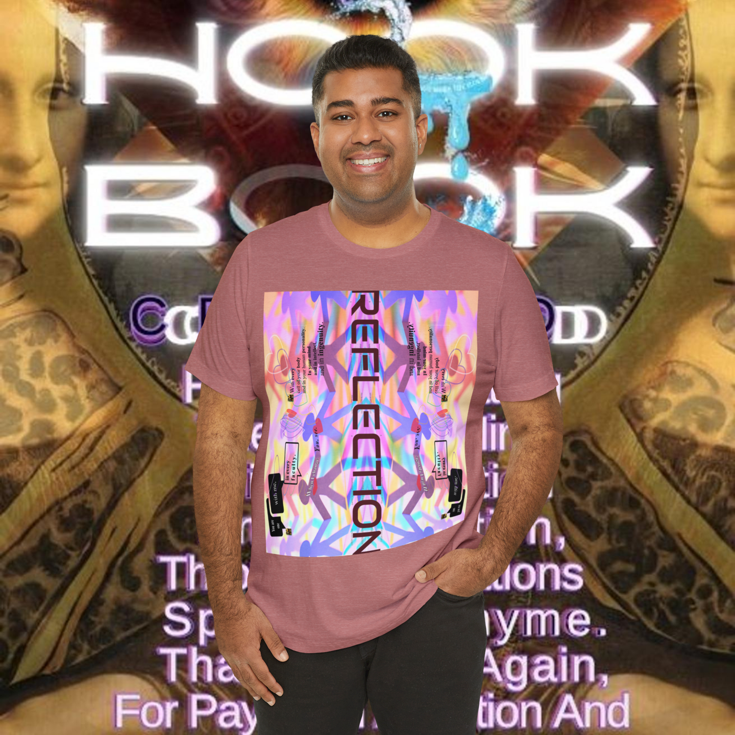 MULTIPLE *REFLECTION* (11/11) variations - Unisex Jersey Short Sleeve Tee from the &quot;HOOK BOOK&quot; by: qUENTIN bENNETT