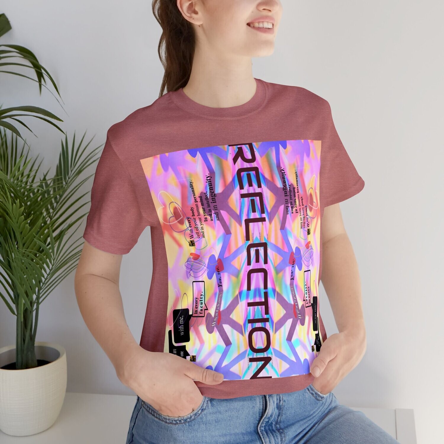 MULTIPLE *REFLECTION* (11/11) variations - Unisex Jersey Short Sleeve Tee from the &quot;HOOK BOOK&quot; by: qUENTIN bENNETT