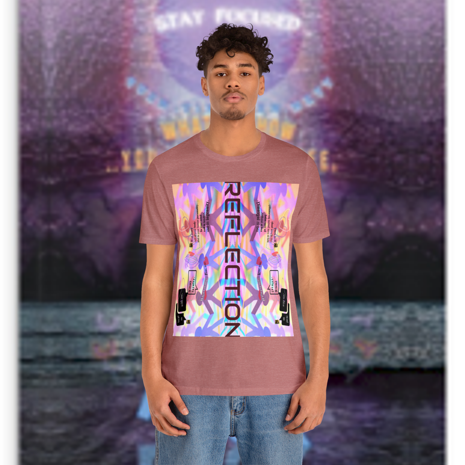 MULTIPLE *REFLECTION* (11/11) variations - Unisex Jersey Short Sleeve Tee from the &quot;HOOK BOOK&quot; by: qUENTIN bENNETT