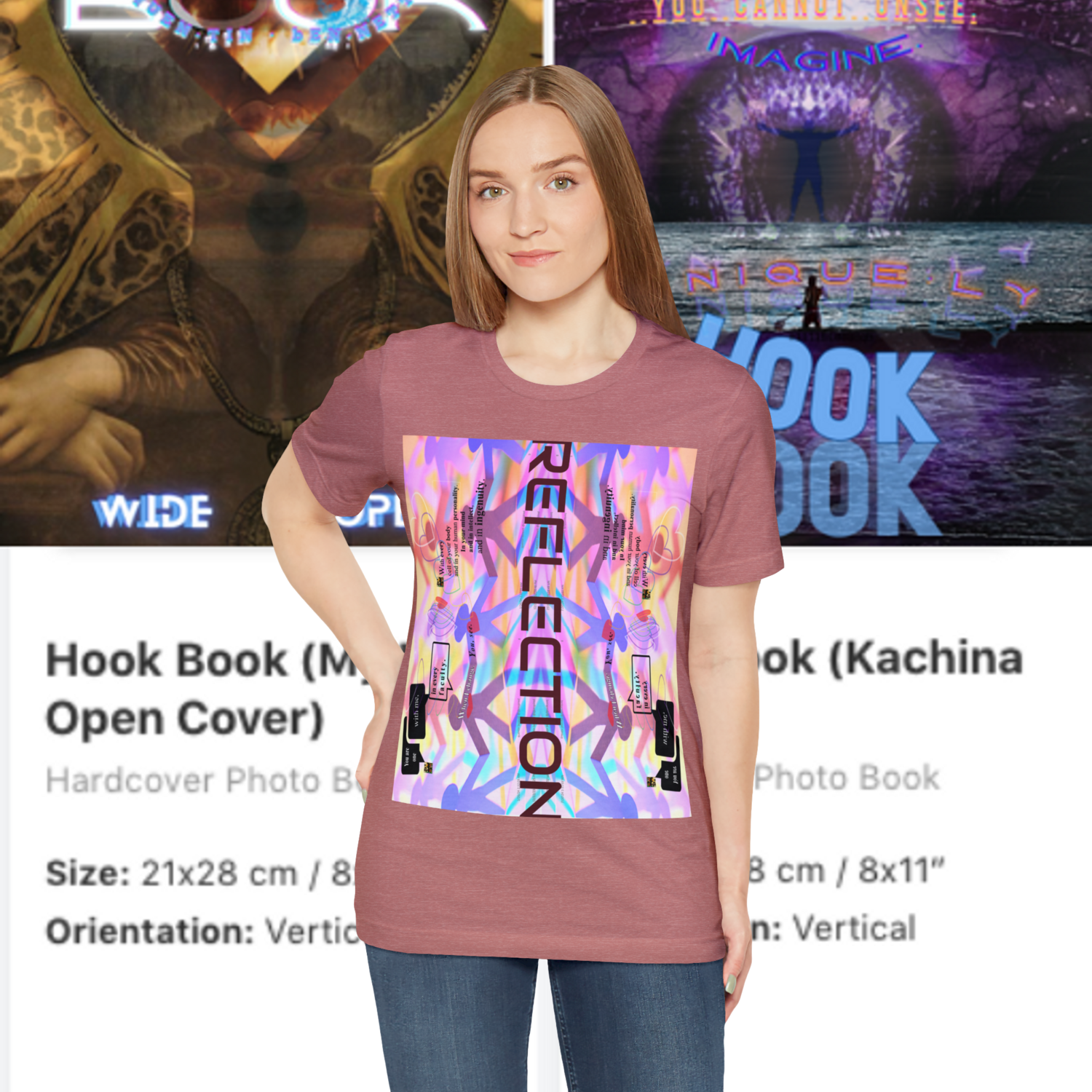 MULTIPLE *REFLECTION* (11/11) variations - Unisex Jersey Short Sleeve Tee from the &quot;HOOK BOOK&quot; by: qUENTIN bENNETT