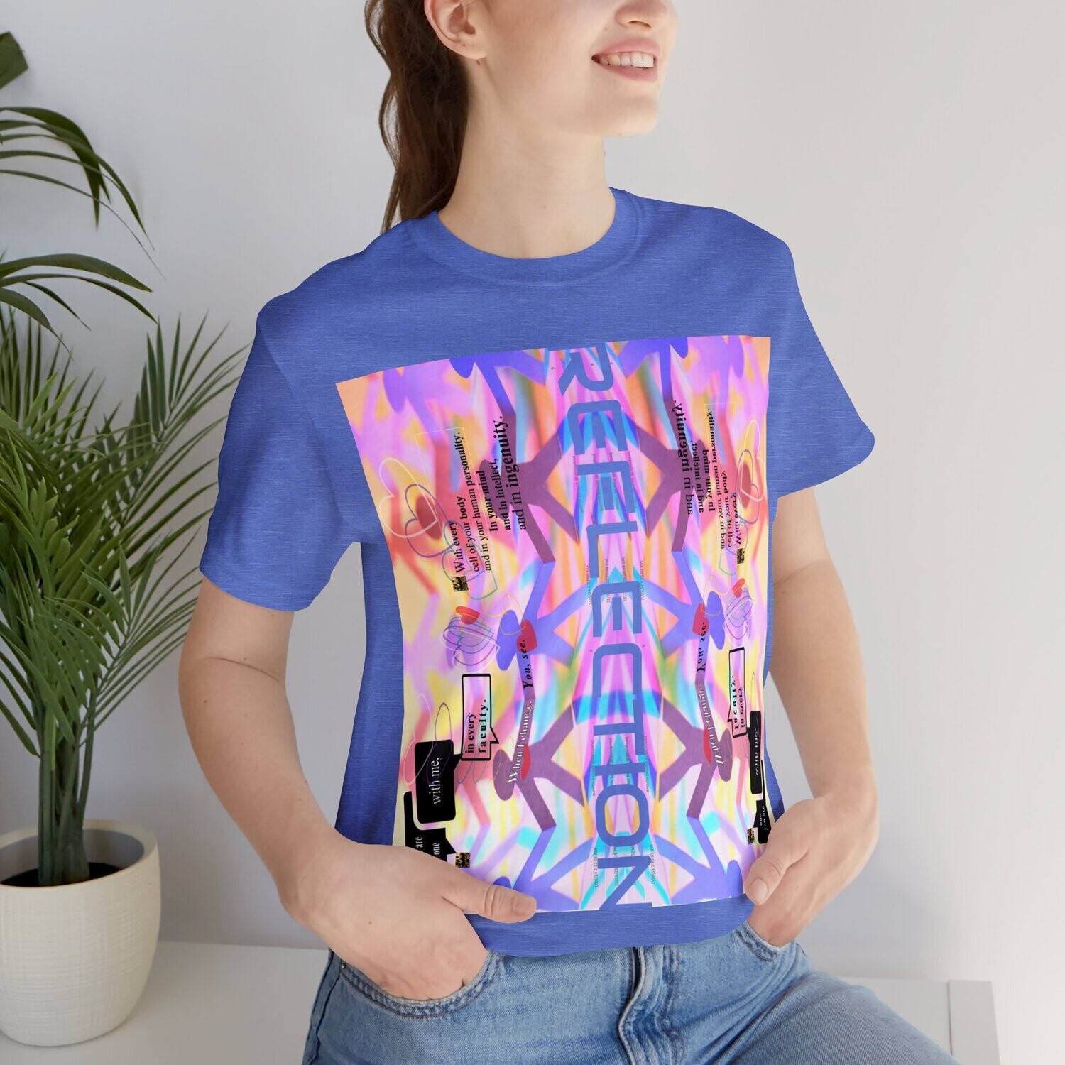 MULTIPLE *REFLECTION* (11/11) variations - Unisex Jersey Short Sleeve Tee from the &quot;HOOK BOOK&quot; by: qUENTIN bENNETT