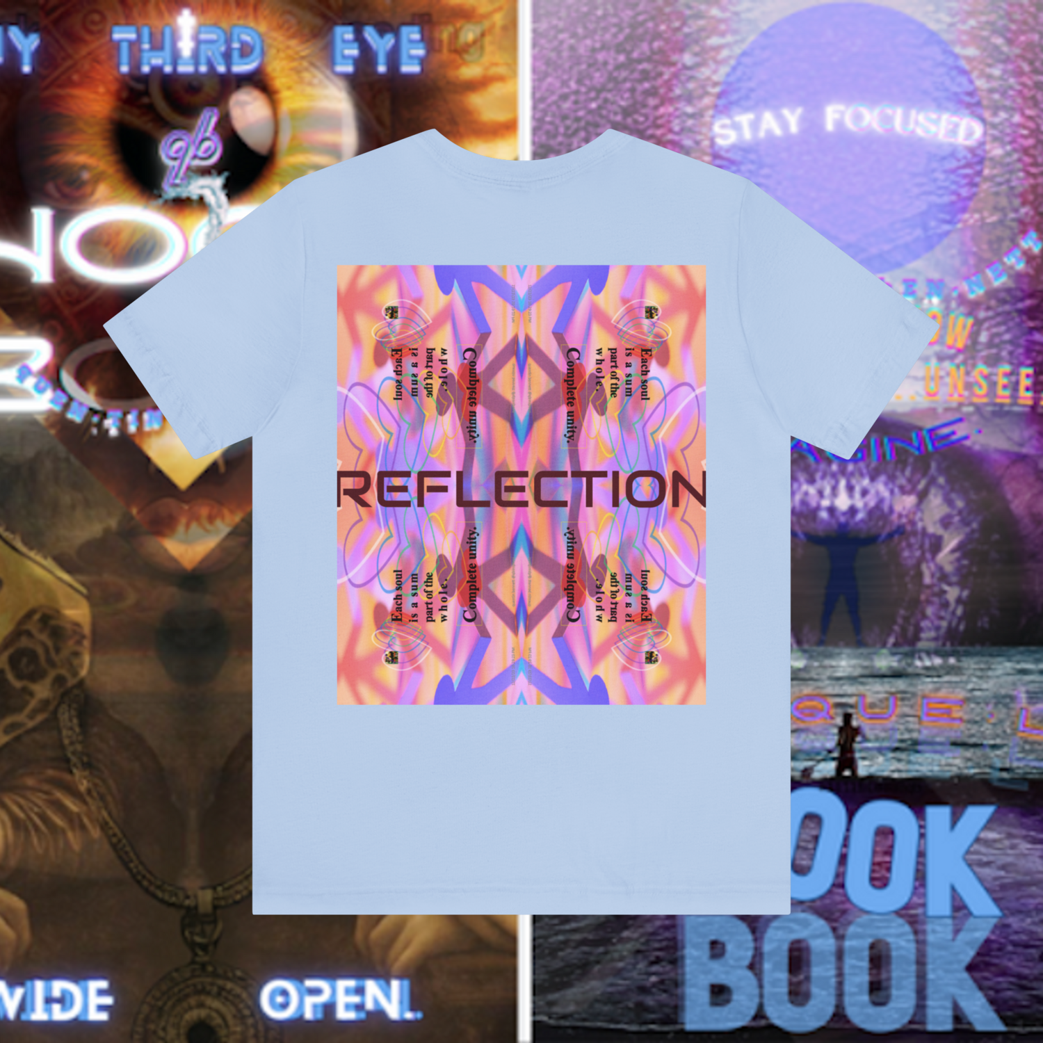 MULTIPLE *REFLECTION* (11/11) variations - Unisex Jersey Short Sleeve Tee from the &quot;HOOK BOOK&quot; by: qUENTIN bENNETT