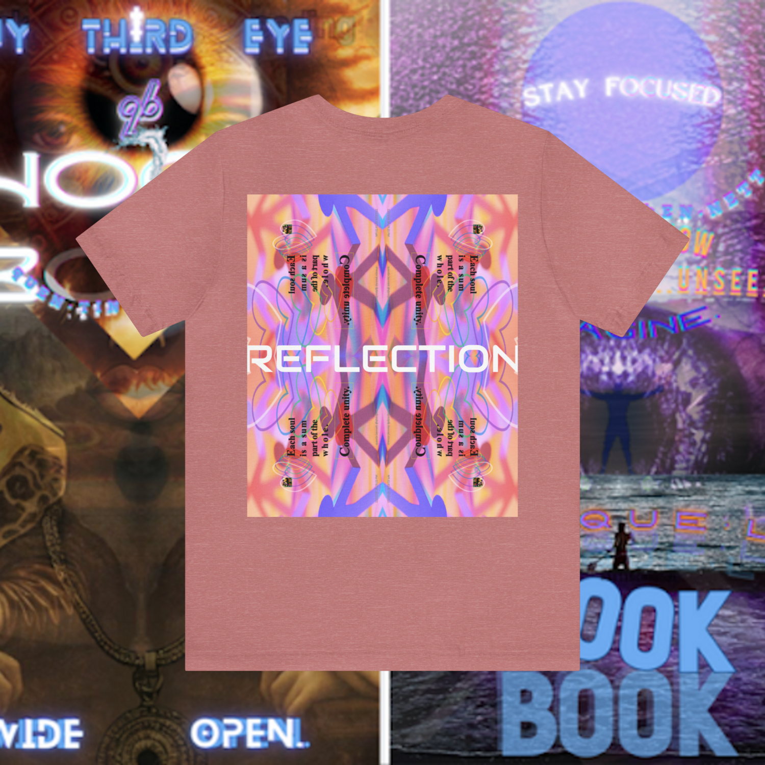MULTIPLE *REFLECTION* (11/11) variations - Unisex Jersey Short Sleeve Tee from the &quot;HOOK BOOK&quot; by: qUENTIN bENNETT