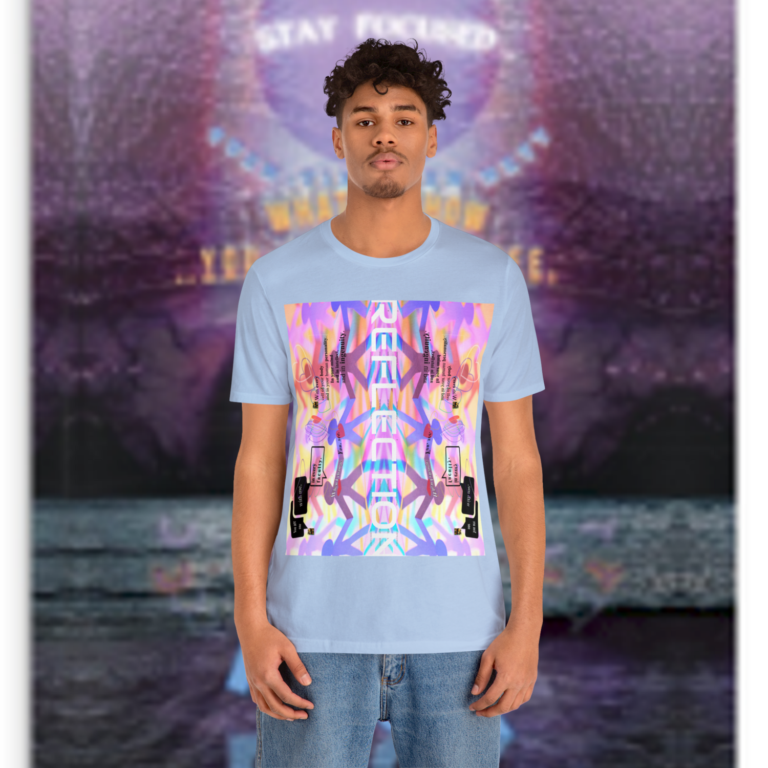 MULTIPLE *REFLECTION* (11/11) variations - Unisex Jersey Short Sleeve Tee from the &quot;HOOK BOOK&quot; by: qUENTIN bENNETT