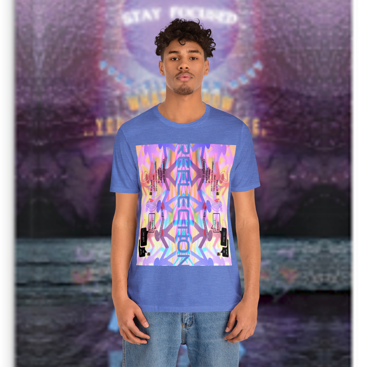 MULTIPLE *REFLECTION* (11/11) variations - Unisex Jersey Short Sleeve Tee from the &quot;HOOK BOOK&quot; by: qUENTIN bENNETT