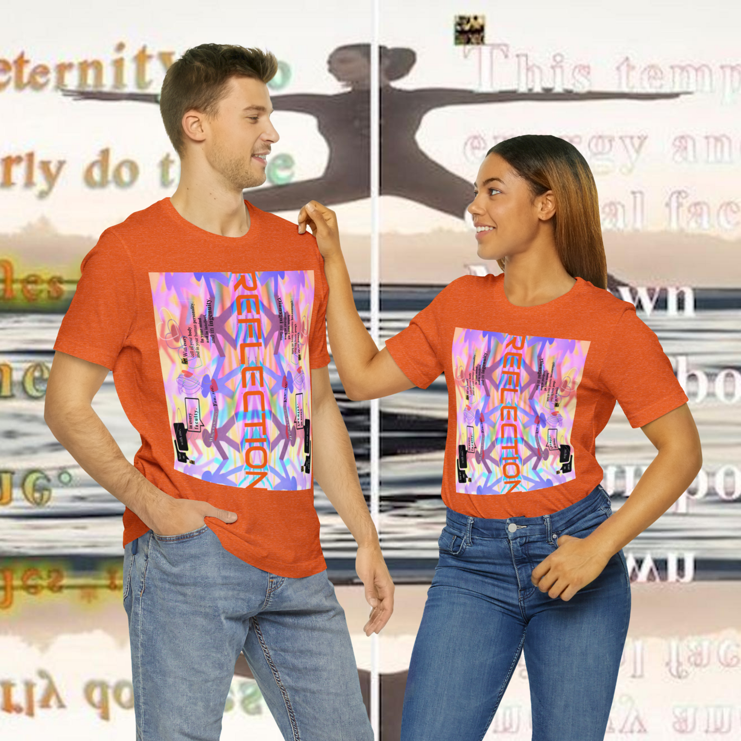 MULTIPLE *REFLECTION* (11/11) variations - Unisex Jersey Short Sleeve Tee from the &quot;HOOK BOOK&quot; by: qUENTIN bENNETT